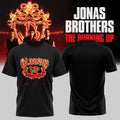 Jonas Brothers The Burning Up Tour All Over Again 2026 T-Shirt Black Jonas Brothers Merch - Merchluma