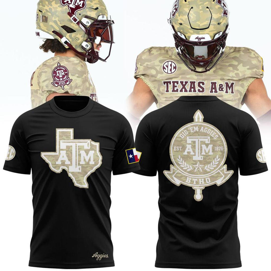 Texas A&M Aggies Gig Em T-Shirt Aggies Merch Presents For Football Lovers - Merchluma