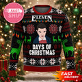 Stranger Things Merch Eleven Days Of Christmas 2026 Stranger Things Ugly Sweater BFF Gifts - Merchluma