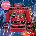 Nebraska Cornhuskers Logo Team Football Christmas Ugly Sweater Cornhuskers Merch Fan Gear - Merchluma