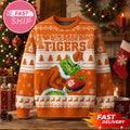 Clemson Tigers Grinch Christmas Ugly Sweater Clemson Tigers Merch Presents For Football Fans - Merchluma
