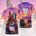 Grand Theft Auto VI Vice City Sunset Shirt Grand Theft Auto Merch Gifts For Game Lovers - Merchluma