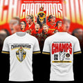 Women's Lacrosse League Merch Maryland Charm 2026 WLL Inaugural Champions Graphic T-Shirt White - Merchluma