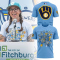 Milwaukee Brewers Ball-In-Glove T-Shirt Brewers Merch Best Gifts For Baseball Lovers - Merchluma