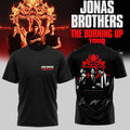 Jonas Brothers The Burning Up Tour All Over Again 2026 Shirt Black Jonas Brothers Merch Presents - Merchluma