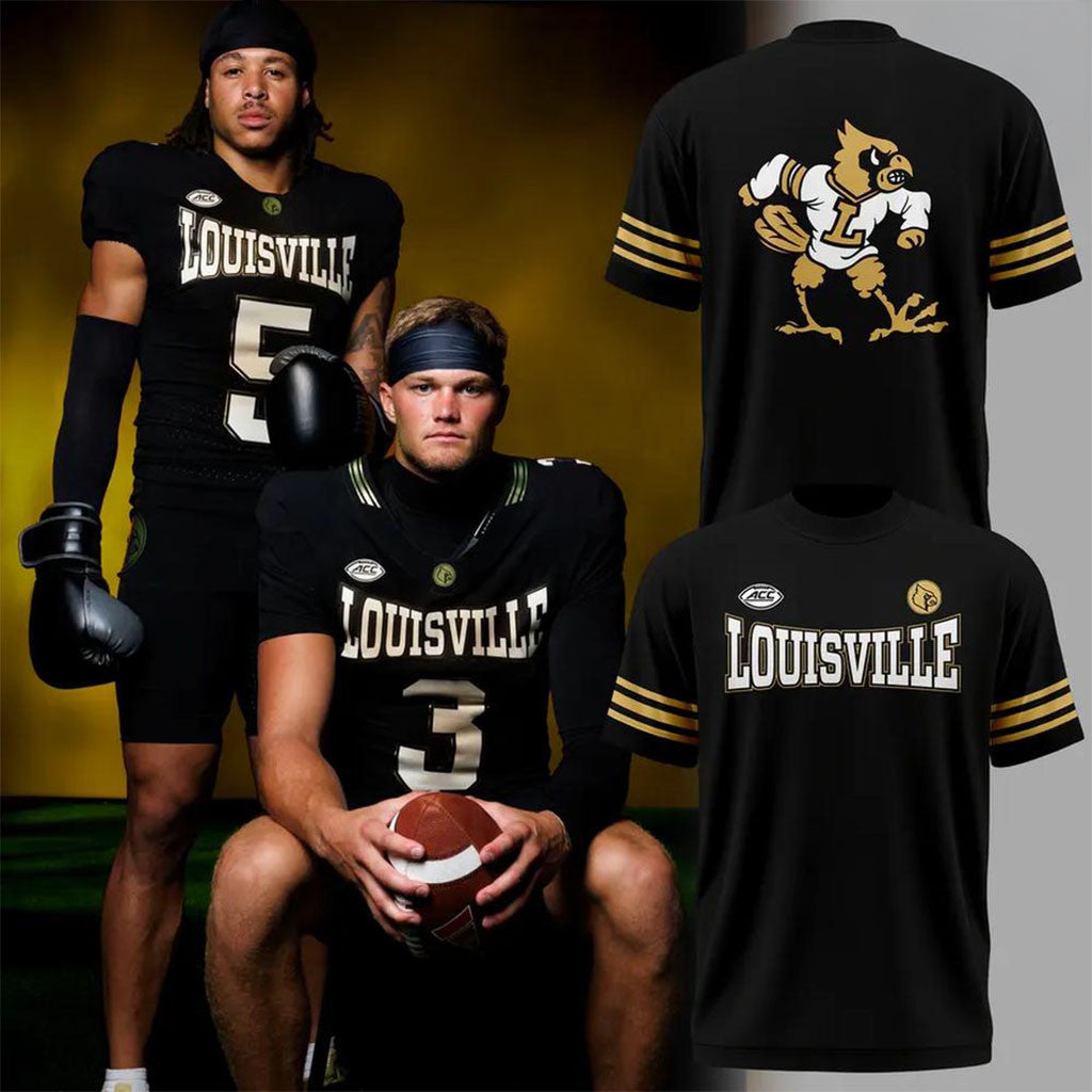 Louisville Cardinals Football All For The Ville Graphic T-Shirt Louisville Cardinals Merch - Merchluma