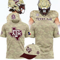 Texas A&M Aggies Gig Em Military Camo T-Shirt Aggies Merch Football Fan Gift Ideas - Merchluma