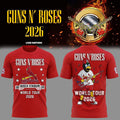 Guns N Roses x St Louis Cardinals World Tour 2026 Busch Stadium Shirt Cardinals Merchandise - Merchluma