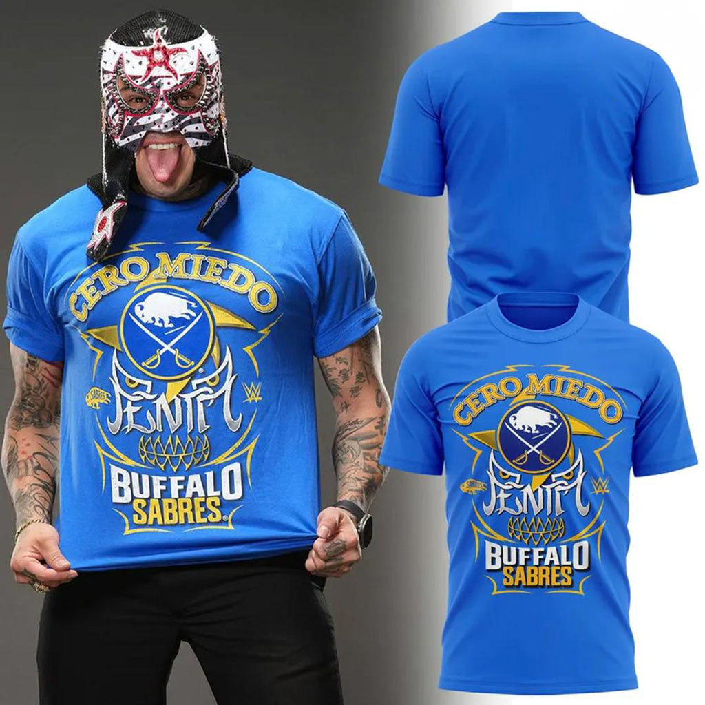 Penta Cero Miedo Buffalo Sabres Lucha Libre Hockey Shirt Buffalo Sabres Merch Gifts For Fans - Merchluma