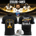 Pittsburgh Steelers 2026 Paris Game Graphic T-Shirt Steelers Merch Best Gifts For Football Fans - Merchluma