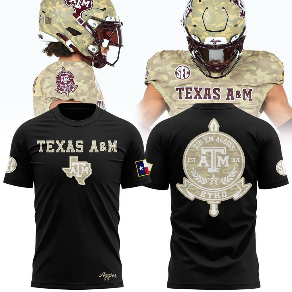 Texas A&M Aggies Gig Em T-Shirt Aggies Merch Unique Gifts For Football Fans - Merchluma