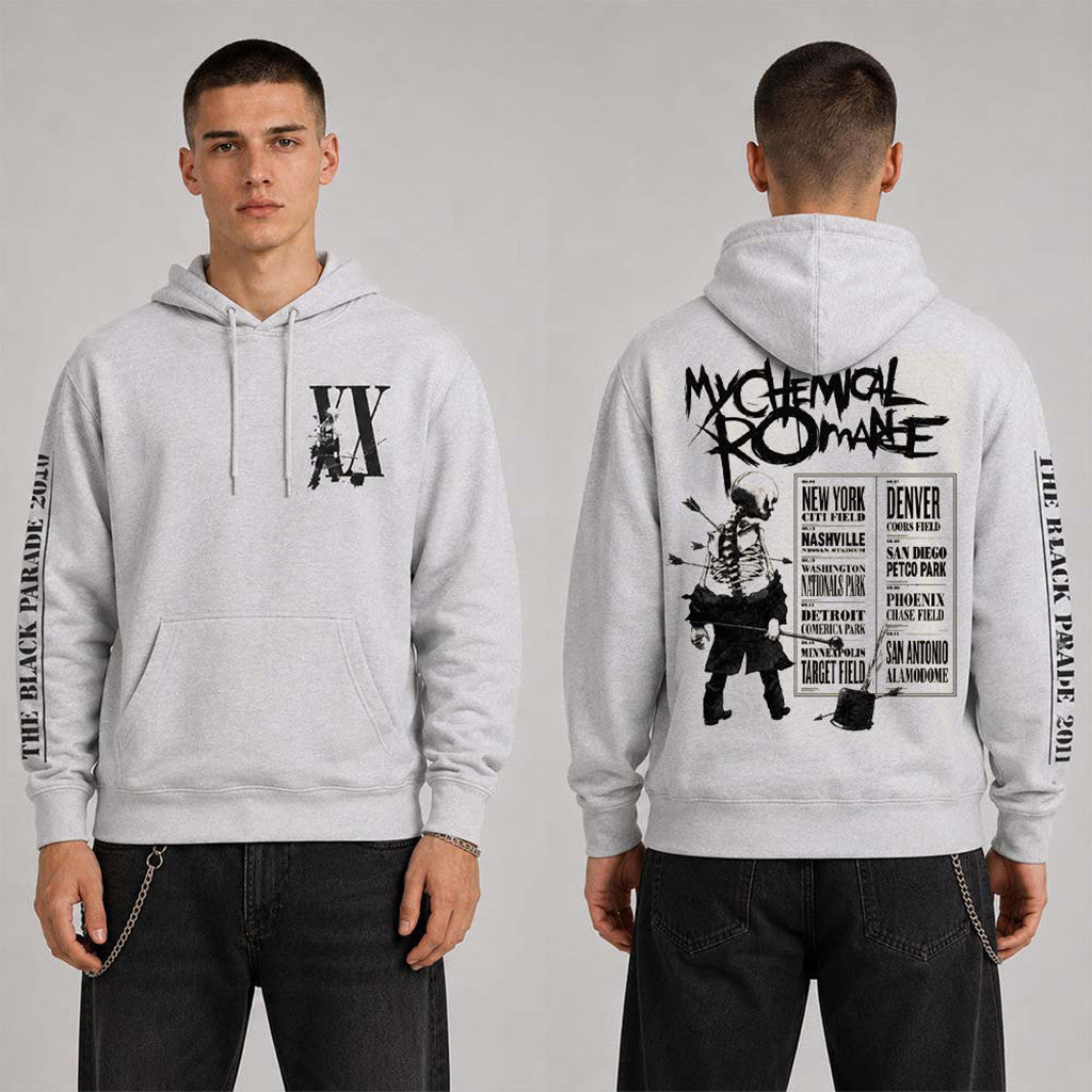 My Chemical Romance Merch The Black Parade 2026 North America Tour 20th XX Hoodie Fan Gifts - Merchluma