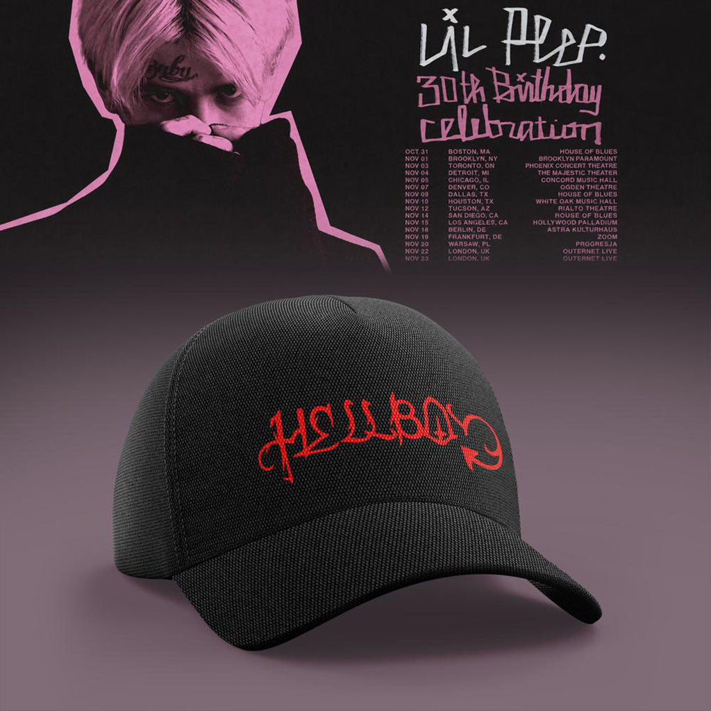 Lil Peep 30th Birthday Celebration 2026 Tour Hat Black Lil Peep Merch Gifts For Rapper Fans - Merchluma