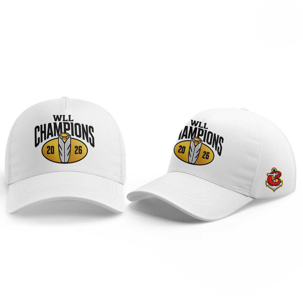 Maryland Charm 2026 WLL Inaugural Champions Hat White Women's Lacrosse League Merch Fan Gifts - Merchluma