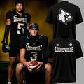 Louisville Cardinals Football All For The Ville Graphic T-Shirt Cardinals Merch Fans Gifts - Merchluma