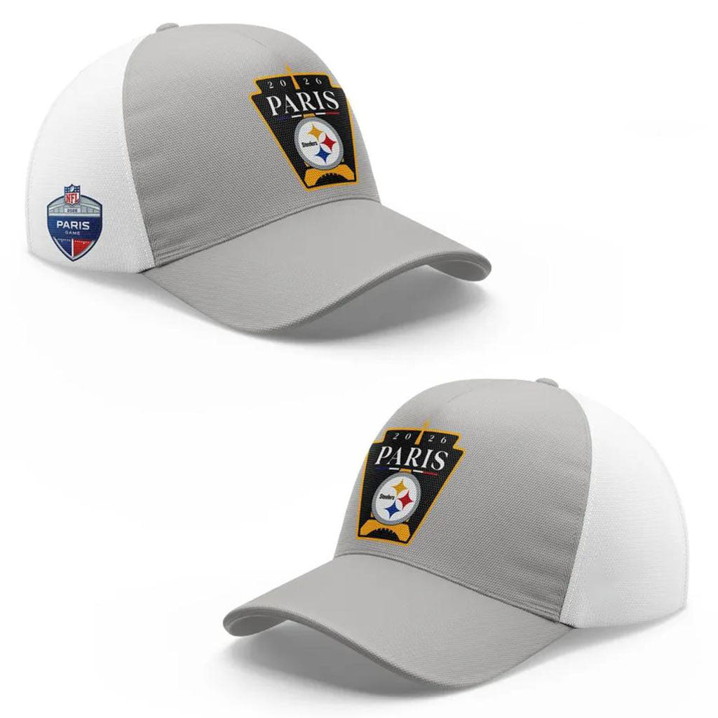 Pittsburgh Steelers 2026 Paris Game Graphic Hat Steelers Merch Best Gift For Football Lovers - Merchluma
