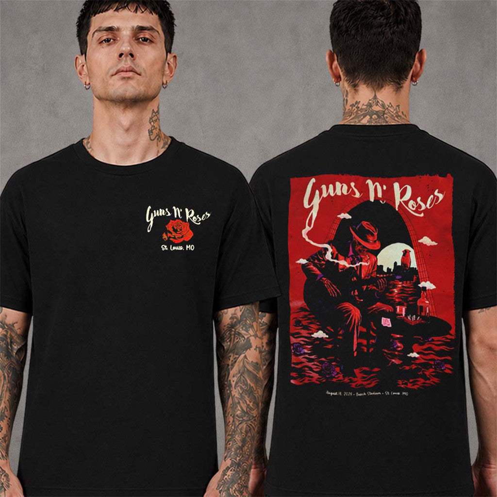 Guns N Roses Merch St Louis MO 2026 At Busch Stadium On August 16 2026 T-Shirt Fans Gifts - Merchluma