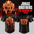 Jonas Brothers Merch The Burning Up Tour All Over Again 2026 Baseball Jersey Fan Apparel - Merchluma