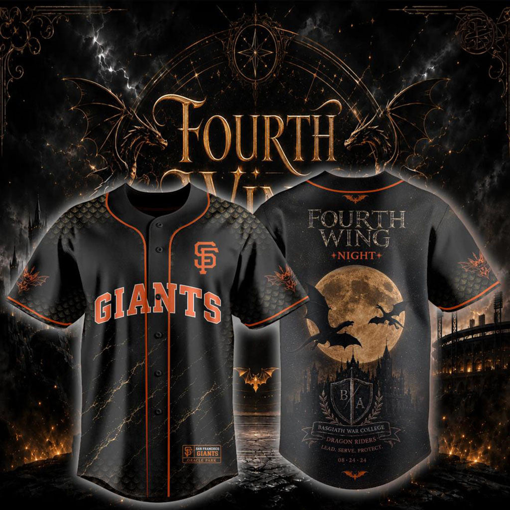 San Francisco Giants x Fourth Wing Night Dragon Rider 2026 Baseball Jersey Giants Merch Gifts - Merchluma