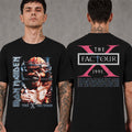 Iron Maiden Merch IM50 Anniversary Collection The X Factor Tour 1995 Eddie Vision T-Shirt - Merchluma