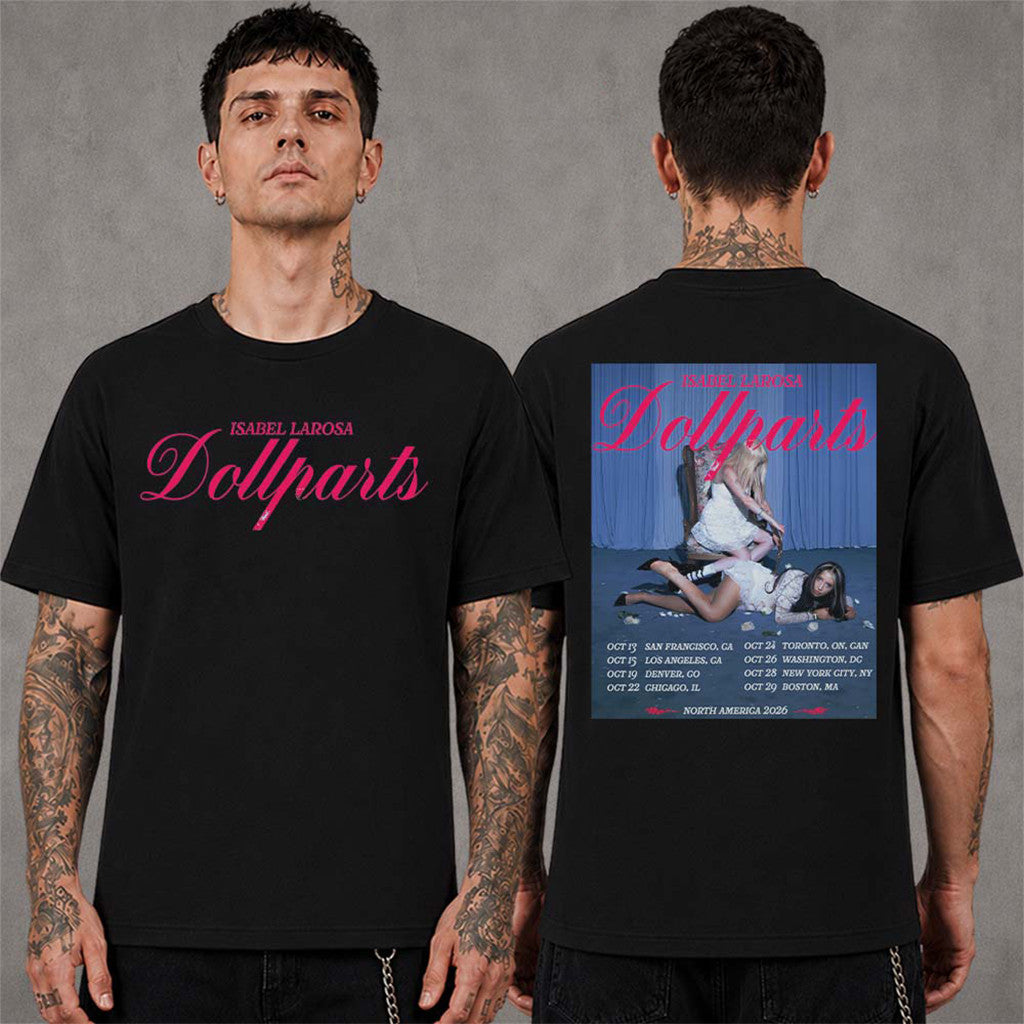 Isabel LaRosa Dollparts Tour 2026 North America Schedule Dates T-Shirt Isabel LaRosa Merch - Merchluma