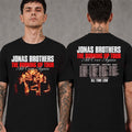 Jonas Brothers Merch The Burning Up Tour All Over Again 2026 North America Schedule Dates T-Shirt - Merchluma