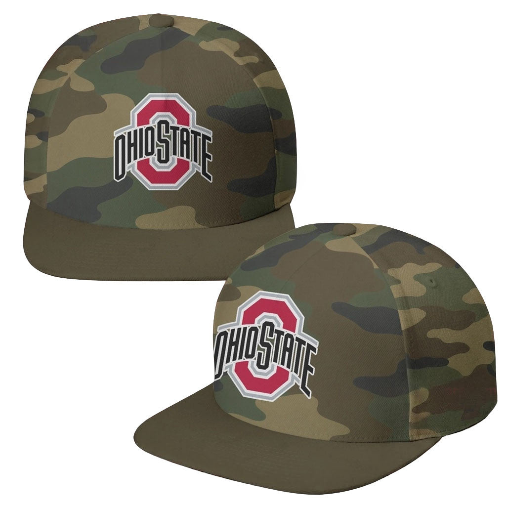 Ohio State Buckeyes Field Ops Camo Snapback Hat Wolverines Merch Gifts For Football Fan - Merchluma