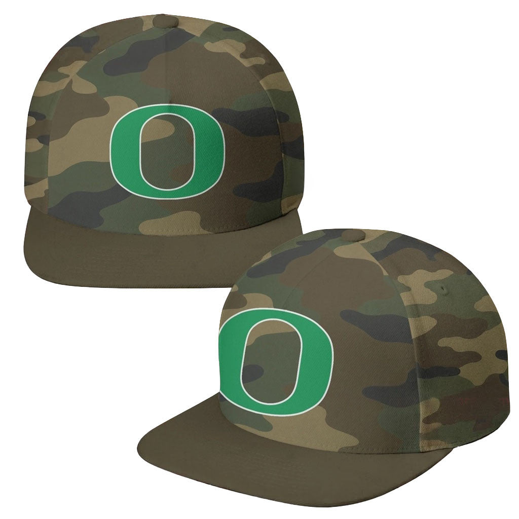 Oregon Ducks Field Ops Camo Snapback Hat Ducks Merch Football Fan Gift Ideas - Merchluma