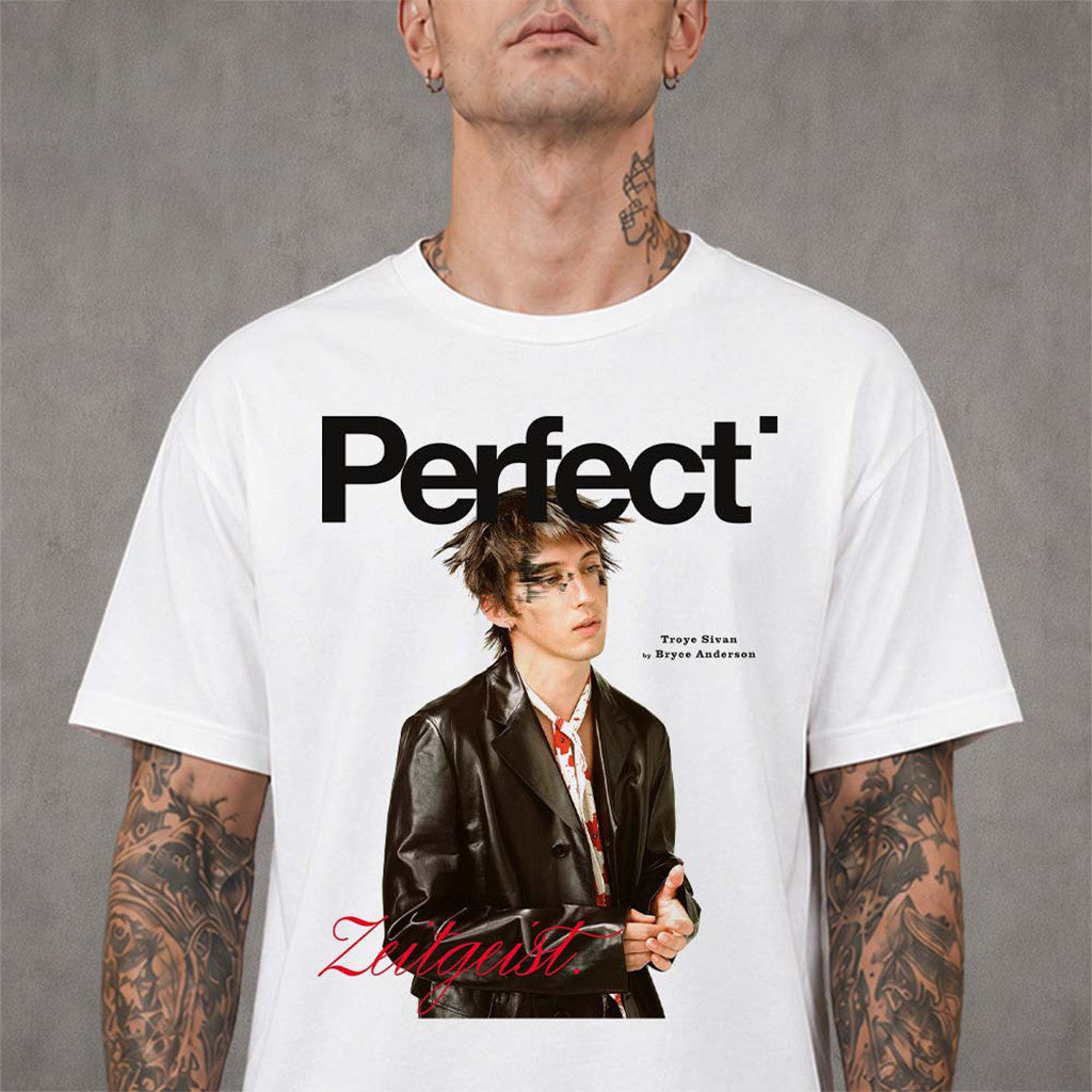 Troye Sivan Graces The Cover Of Perfect Magazine 2026 Zeitgeist T-Shirt Troye Sivan Merch - Merchluma