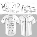 Weezer Merch The Gathering World Wide Tour 2026 Baseball Jersey White Best Gifts For Rock Fan - Merchluma