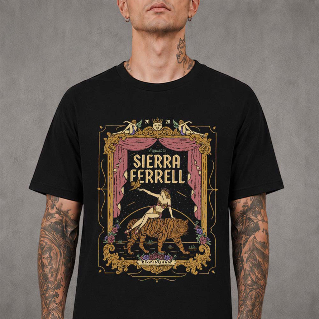 Sierra Ferrell Birmingham AL 2026 T-Shirt Sierra Ferrell Merch Music Lover Gift Ideas For Him - Merchluma