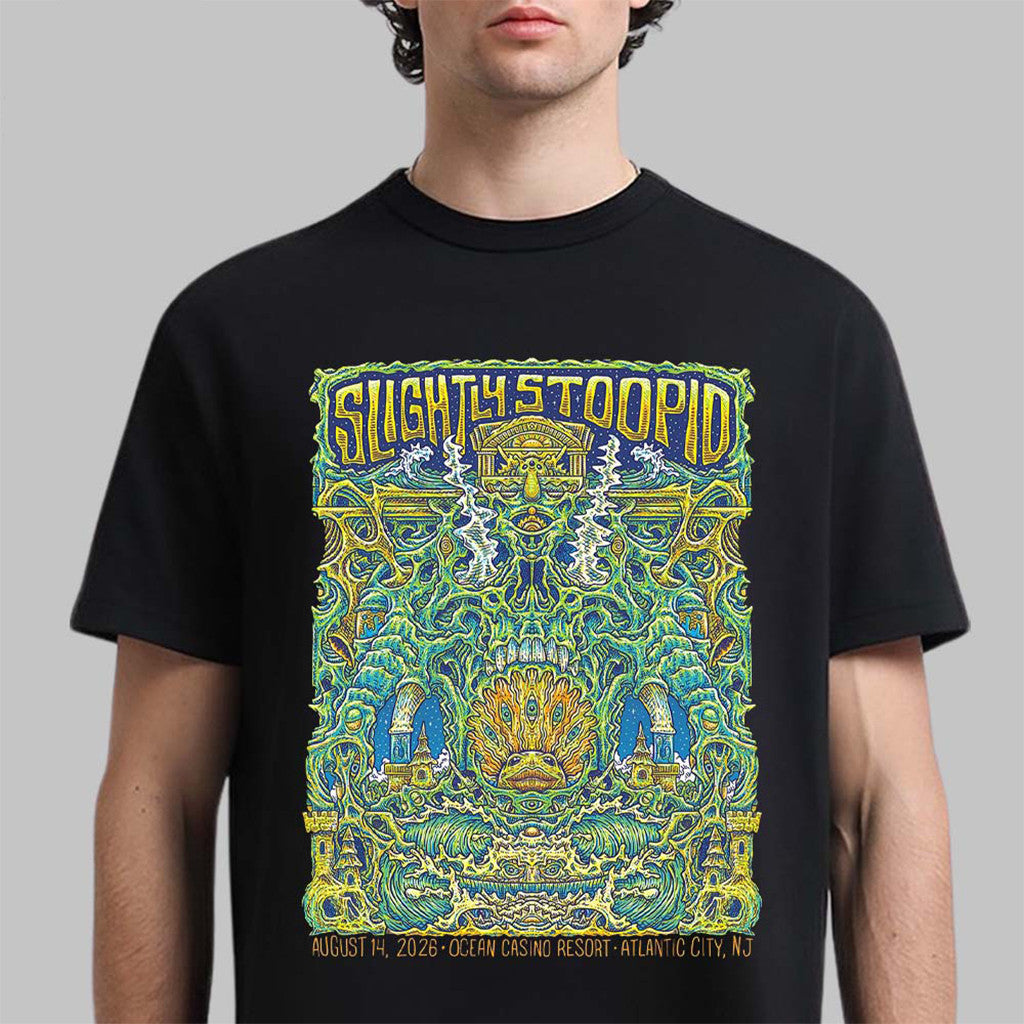 Slightly Stoopid Atlantic City NJ 2026 Event T-Shirt Slightly Stoopid Merch Music Lovers Gifts - Merchluma