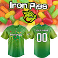 Custom Lehigh Valley IronPigs x Mike And Ike Candy Graphic Baseball Jersey IronPigs Merch - Merchluma