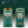 Custom GS Valkyries x Hispanic Heritage Month Green Basketball Jersey Valkyries Merch Fans Gifts - Merchluma