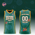 Custom Indiana Fever x Hispanic Heritage Month Green Basketball Jersey Indiana Fever Merch - Merchluma