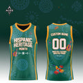 Custom Las Vegas Aces x Hispanic Heritage Month Green Basketball Jersey LV Aces Merch Fan Gear - Merchluma