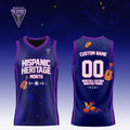 Custom GS Valkyries x Hispanic Heritage Month Purple Basketball Jersey Valkyries Merch Gifts - Merchluma