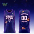 Custom Wings Dallas x Hispanic Heritage Month Purple Basketball Jersey Wings Dallas Merch Gifts - Merchluma