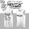Weezer Merch The Gathering World Wide Tour 2026 Basketball Jersey Rock Fan Gear White - Merchluma