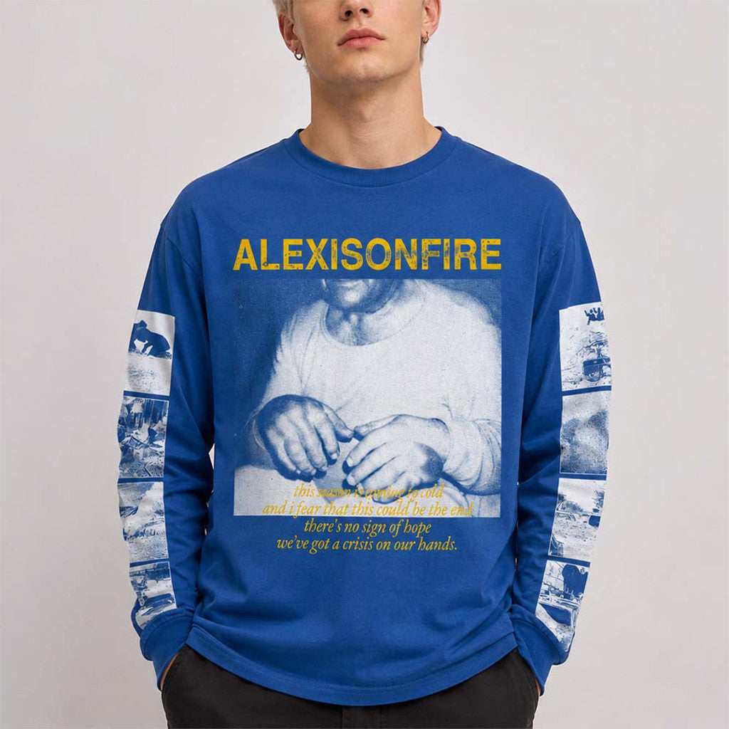 Alexisonfire Crisis 2026 Tour Merch 20 Years Blue Long Sleeve Shirt Gift Ideas For Music Lovers - Merchluma