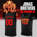 Personalized Jonas Brothers Merch The Burning Up Tour All Over Again 2026 Basketball Jersey Black - Merchluma