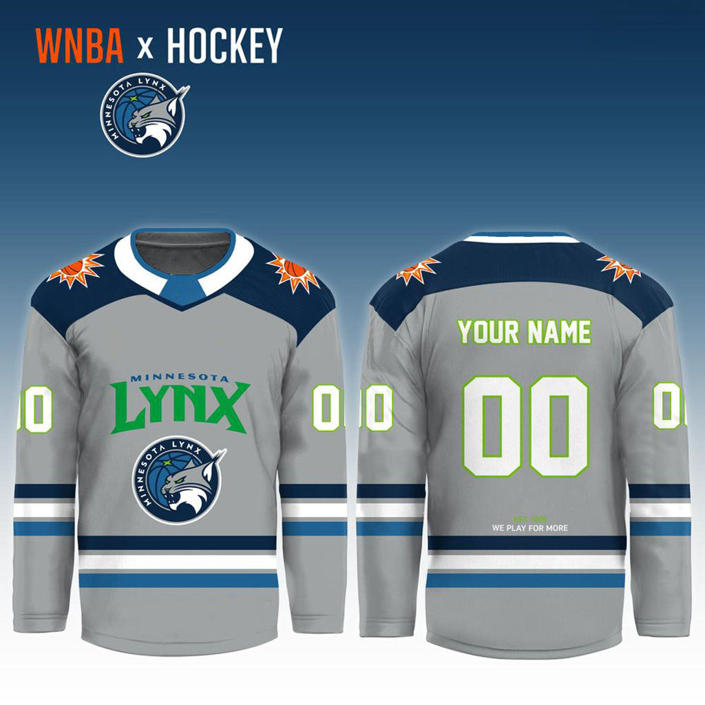 Personalized Minnesota Lynx x Crossover Ice Hockey Jersey We Play For More Minnesota Lynx Merch - Merchluma