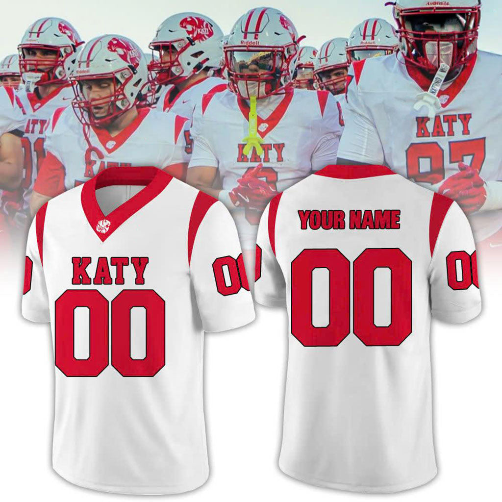Custom Katy Tigers High School Football Jersey Katy Tigers Merch Gifts For Football Fan - Merchluma
