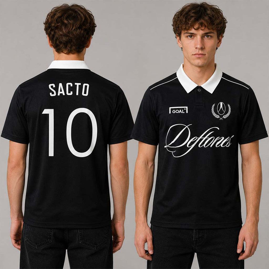 Deftones x GOAL x Los Jaguares Polo Shirt Deftones Merch Gifts For Music Lovers - Merchluma