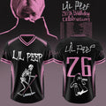 Lil Peep 30th Birthday Celebration 2026 Tour V-Neck Jersey Lil Peep Merch Gifts For BFF - Merchluma