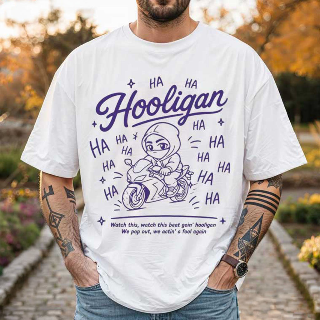 BTS Arirang Tour 2026 Hooligan Purple Kpop Chibi T-Shirt BTS Merch Gifts For Fans - Merchluma