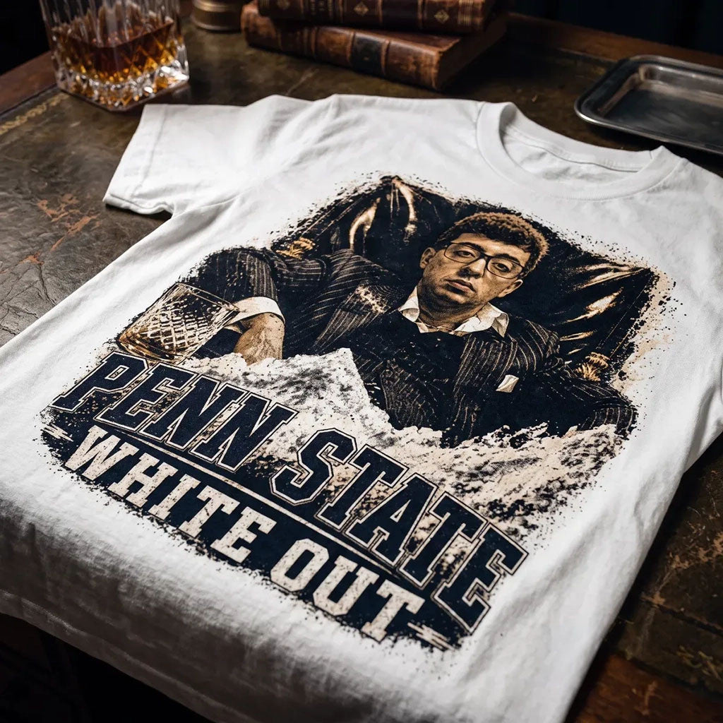 Cocaine Kingpin Pablo Pledgescobar Meme Penn State White Out 2026 T-Shirt Gifts For BFF - Merchluma