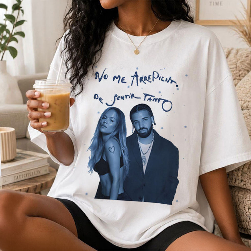Karol G And Drake No Me Arrepiento De Sentir Tanto T-Shirt Karol G Merch Fans Gifts - Merchluma
