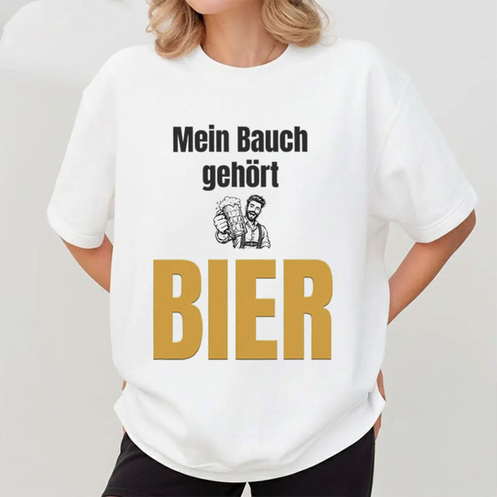 Oktoberfest With The German Beer Joke Mein Bauch T-Shirt Gifts For Beer Lovers - Merchluma