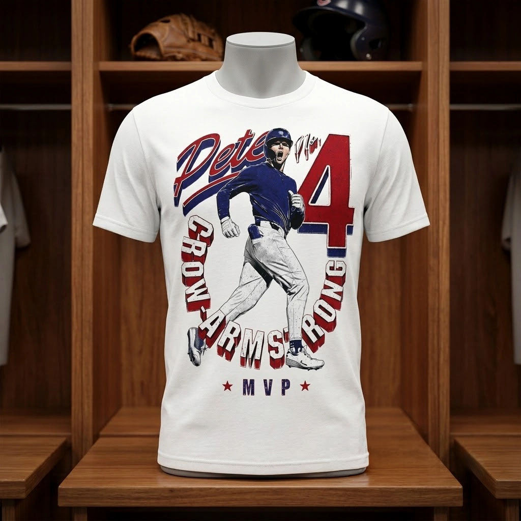 Pete Crow-Armstrong Chicago Cubs MVP T-Shirt Cubs Merch Gift Ideas For Baseball Fans - Merchluma